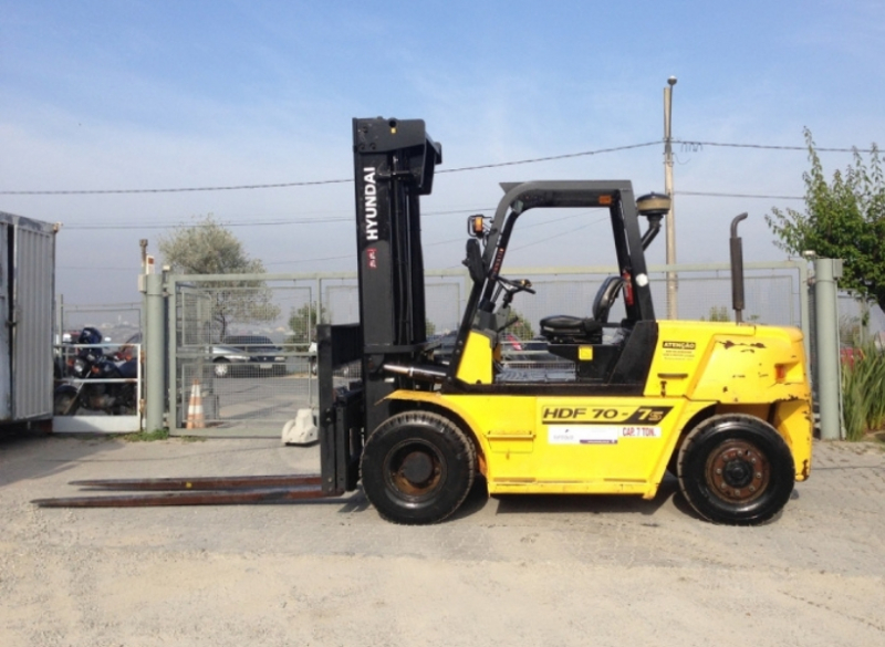 A Cunzolo trabalha com a Empilhadeira HDF 70, que possui um motor potente o que proporciona ao equipamento aceleração rápida e melhor desempenho em rampas. Empilhadeira para utilização em áreas internas e externas, em terrenos acidentados e com rampas de até 40% .
