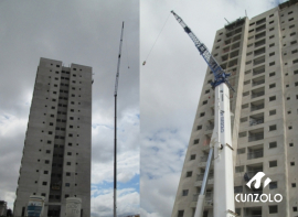 I�amento de Caixa d��gua com Guindaste em Taubat� - SP