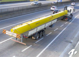 Transporte de Viga de Ponte Rolante de Cotia para Taubat�-SP. 