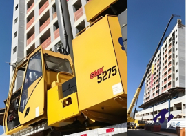 Desmontagem de Grua em Bragan�a Paulista 
