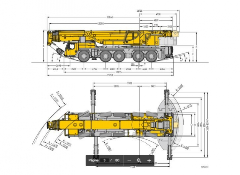 A Cunzolo oferece locação do Guindaste Rodoviário Telescópico Liebherr LTM 1250-5.1, caracterizado por enormes capacidades de carga. Foi desenvolvido para obter a capacidade máxima de carga. 
