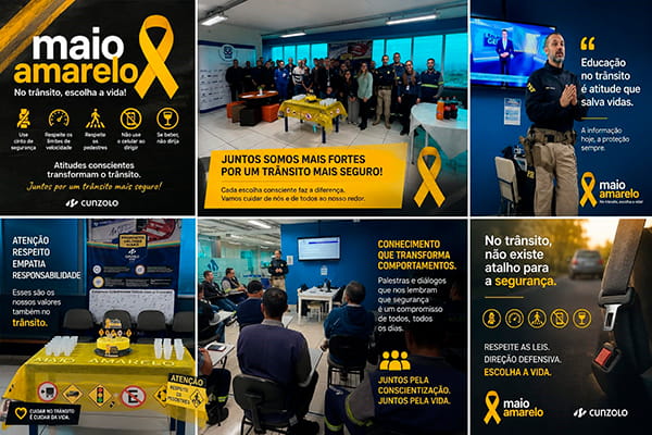 Maio Amarelo na Cunzolo Maio Amarelo na Cunzolo
