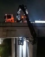 Hiab 622 em inspe��es de pontes e viadutos
