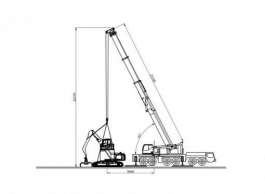 Guindaste Tadano ATF- 400G-6 � utilizado em i�amento de escavadeira