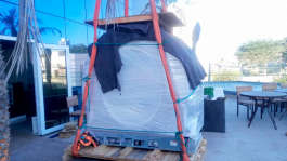 Loca��o de Guindaste para i�amento de tom�grafo na �rea m�dica 